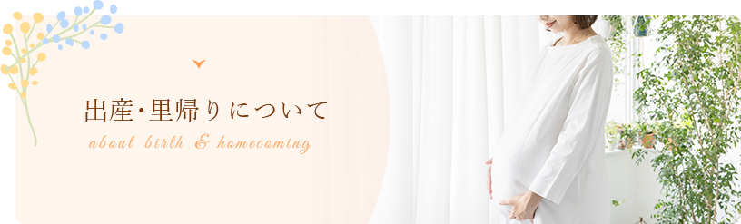 出産・里帰りについて
